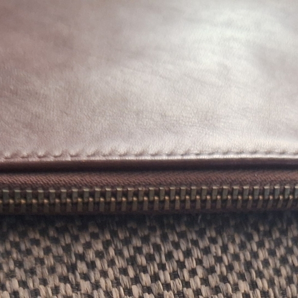 Vintage COACH MAHGONY Skinny Case Leather Striped Lining 7170 Pre Creed Bag - Picture 6 of 6